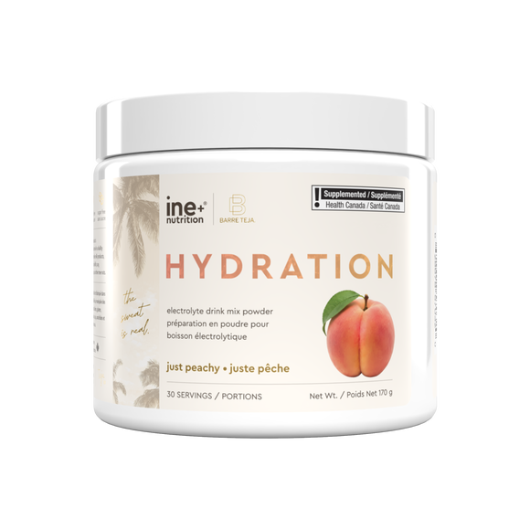 Just Peachy Hydration by ine+ nutrition × Barre Teja