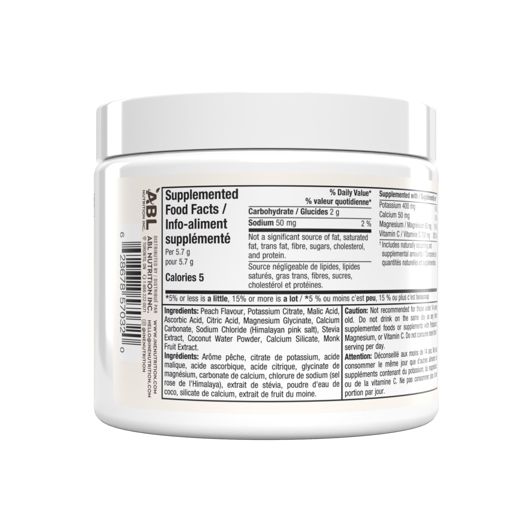 Barre Teja collaboration peach hydration powder