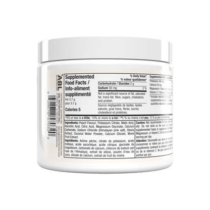 Barre Teja collaboration peach hydration powder